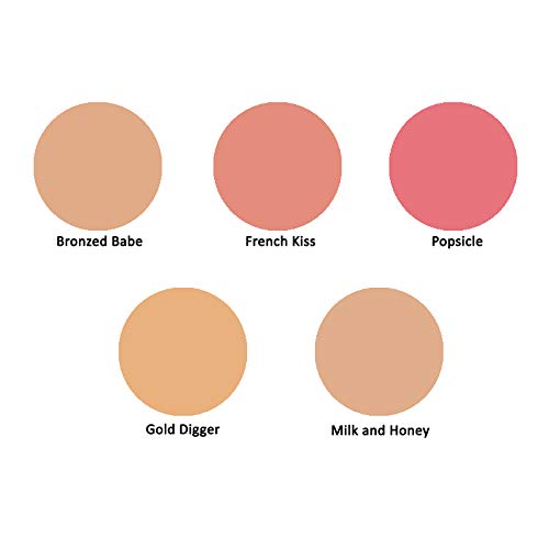 KAB Cosmetics - Pressed Powder - Ultra-Fine Pigment Shimmer Highlight Makeup in Hand-Picked Tones for All Skin Types - Cruelty-Free Face Highlighter for Poreless Look by KAB, Bronzed Babe