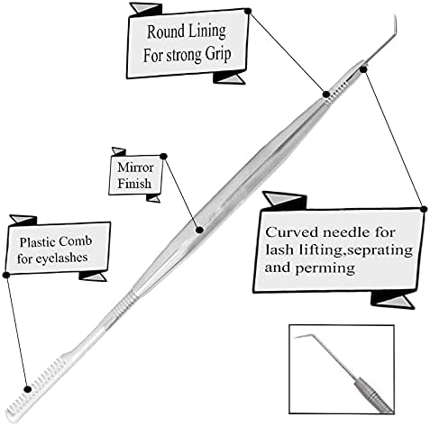 Lash Lift Tool Stainless Steel Lash Pick For Lash Lift Isolator Tool Eye Lash Lift Tools Kit Metal Lash Comb For Eyelash Accessories With Eyelashes Lifting Tools For Paint Eyelashes Lash Separation