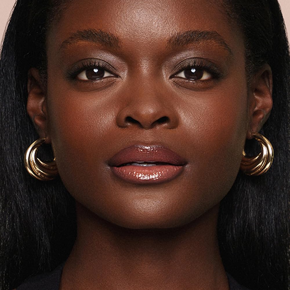 Jouer Essential Tinted Hydrating Lip Oil Gloss – Moisturizing Dry Lip Treatment Serum - Fragrance Free Tinted Lip Oil - Jojoba Seed Oil and Apricot Oil Formula