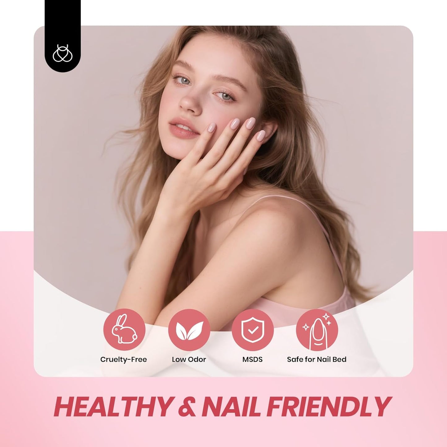 Beetles Jelly Gel Nail Polish Set - 6 Colors Neutral Fall Gel Polish Kit Nude Pink Red Brown Sheer Gel Translucent Effect Soak Off UV DIY Manicure French Nail Art Salon Gift for Girls Women