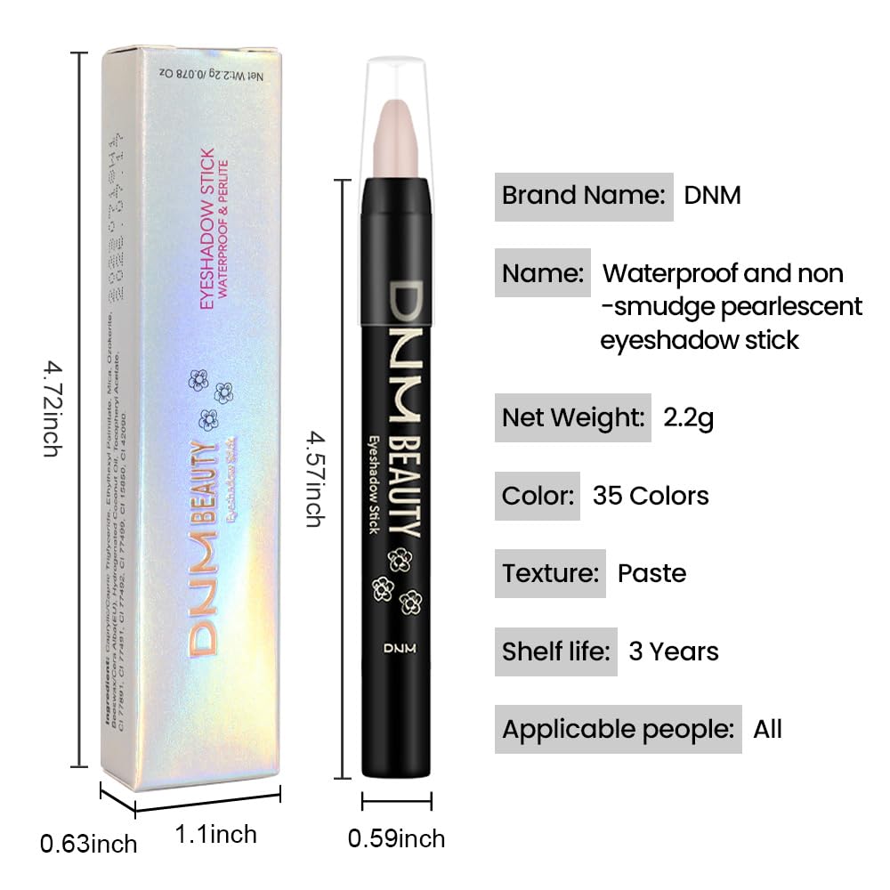 evpct Caramel Matte Cream Eye Shadow Brightener Sticks Set for Eyes, Caramel Matte Pencil Eye shadow Applicator Stick Pen Palette Makeup Waterproof sombras en crema para ojos 30#