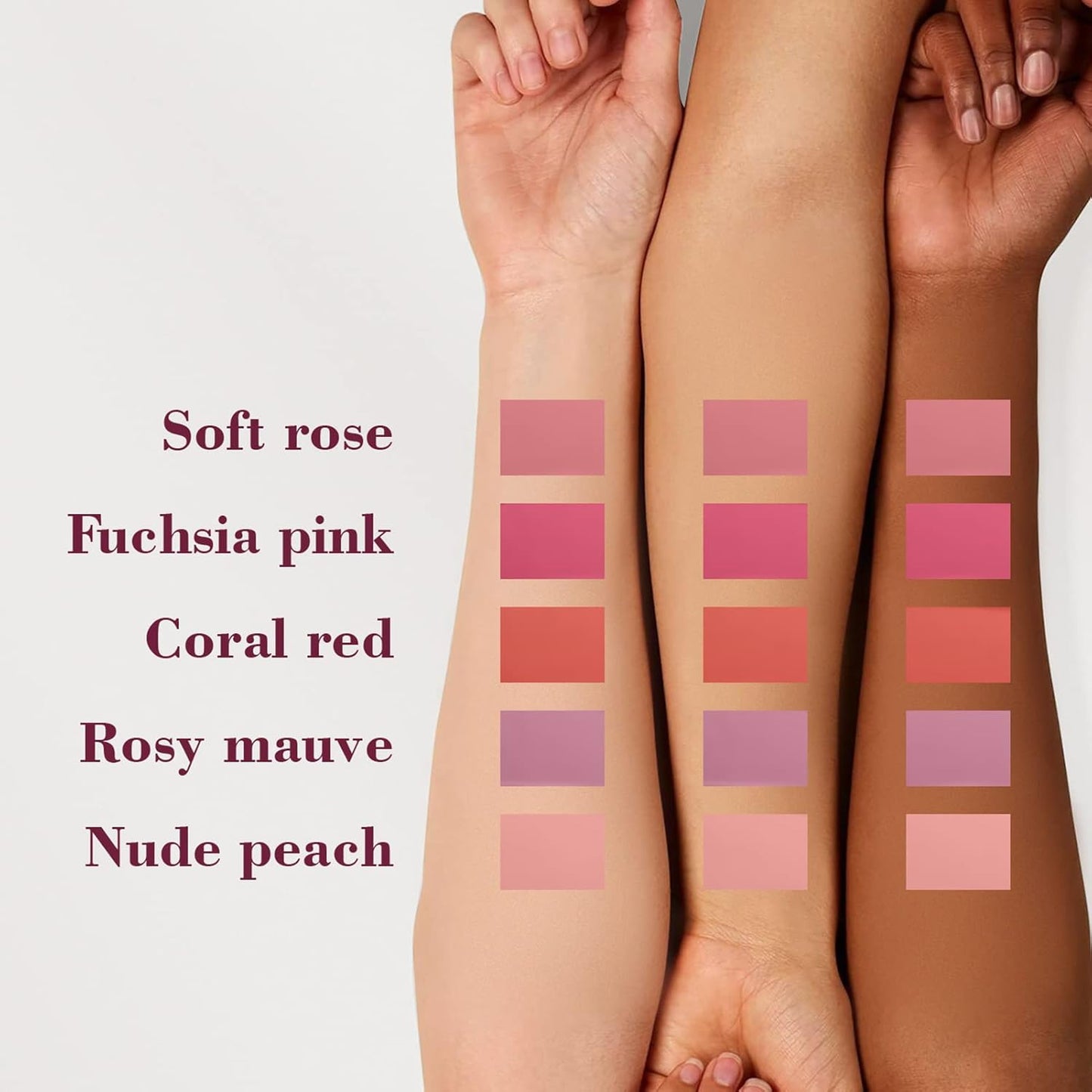 Cilrofelr Dewy Liquid Blush, Soft Cream Liquid Blush for Cheek, Buildable & Blendable Pigment, Lightweight & Smooth Texture, Longwear Formula for a Soft, Natural Flush (04 Rosy Mauve)