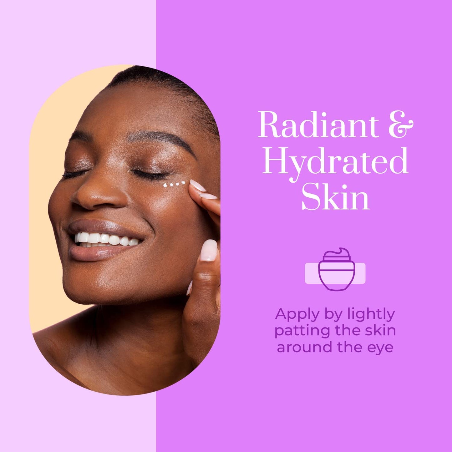 Collagen Eye Cream - For Dark Circles and Puffiness, Moisturizing & Anti-Aging Under Eye Cream - Cruelty Free Korean Skin Care For All Skin Types - 1.01 OZ