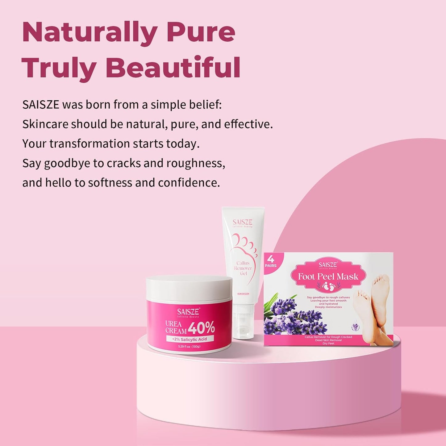 Urea Cream 40 Percent for Feet Maximum Strength, Foot Cream for Dry Cracked Heels and Feet, Moisturizer with 40% Urea and 2% Salicylic Acid, 5.29 oz