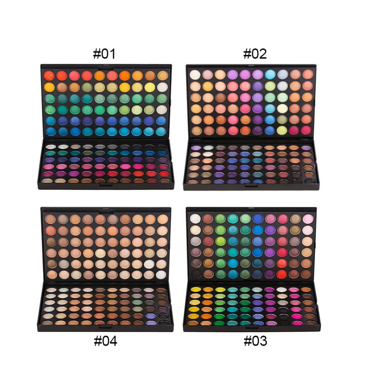 Pro 120 Colors Shimmer and Matte Eyeshadow Makeup Palette Cosmetic Contouring Kit #1 - Ideal for Professional and Daily Use