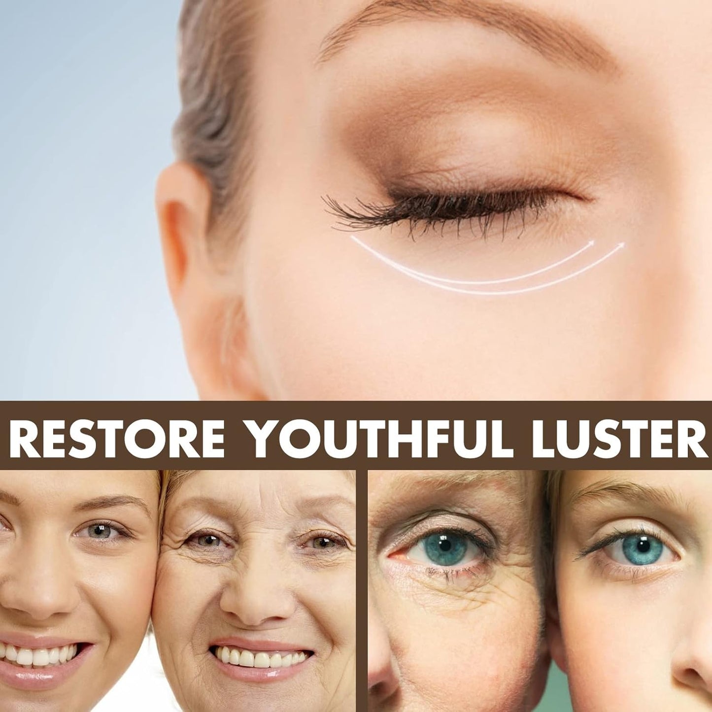 With Collagen Retinol Correxion Under Eye Cream for Dark Circles & Puffiness, Daily Wrinkle Cream, Anti Aging Line Smoothing Skin Care Treatment,for Puffiness & Bags Reduces Fine Lines- 0.7 oz