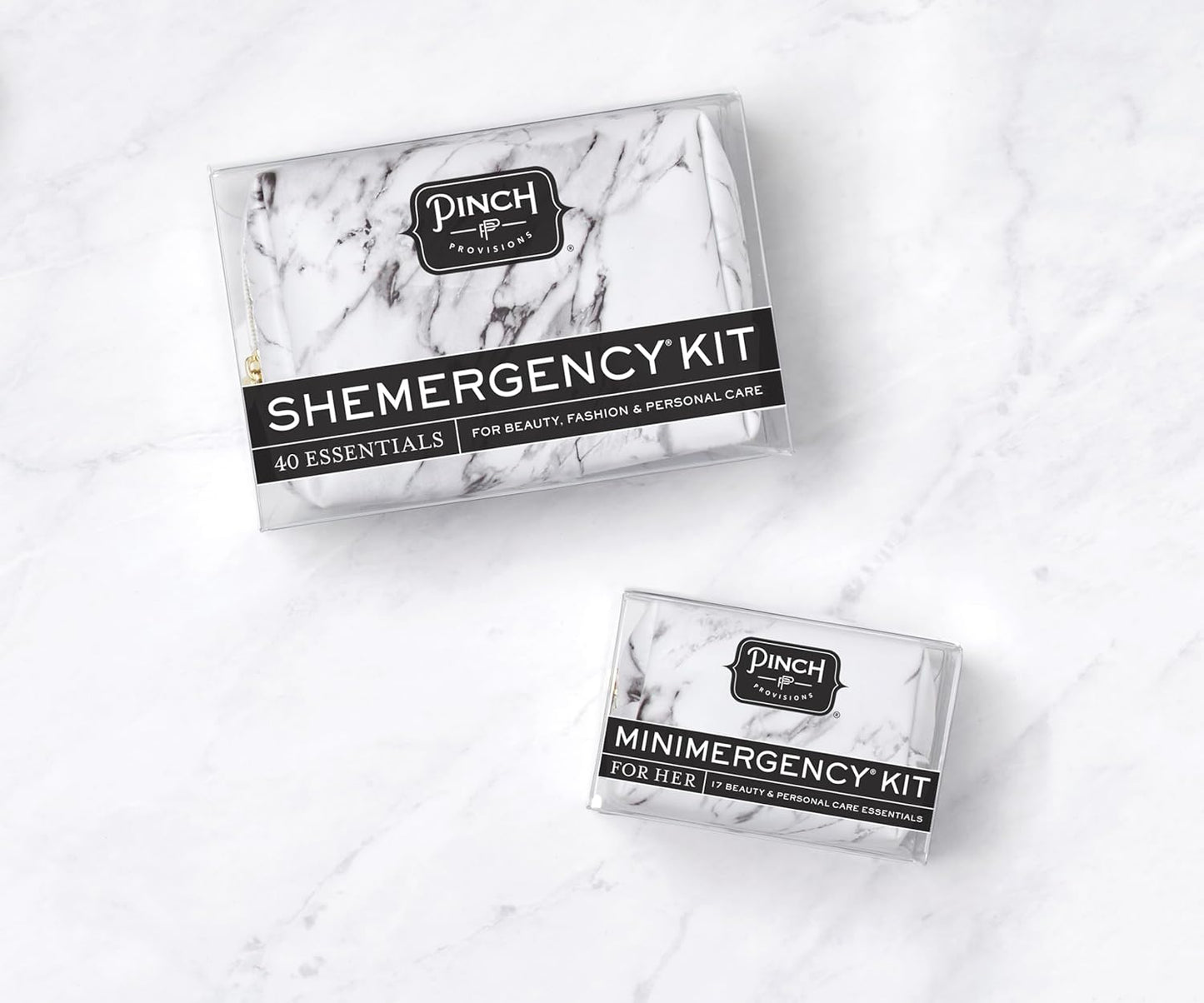 Pinch Provisions Shemergency Kit for Her, 40 Emergency Essential Items, Compact, Multi-Functional Pouch, Gift for Women, Birthday, Bachelorette Parties, and More!