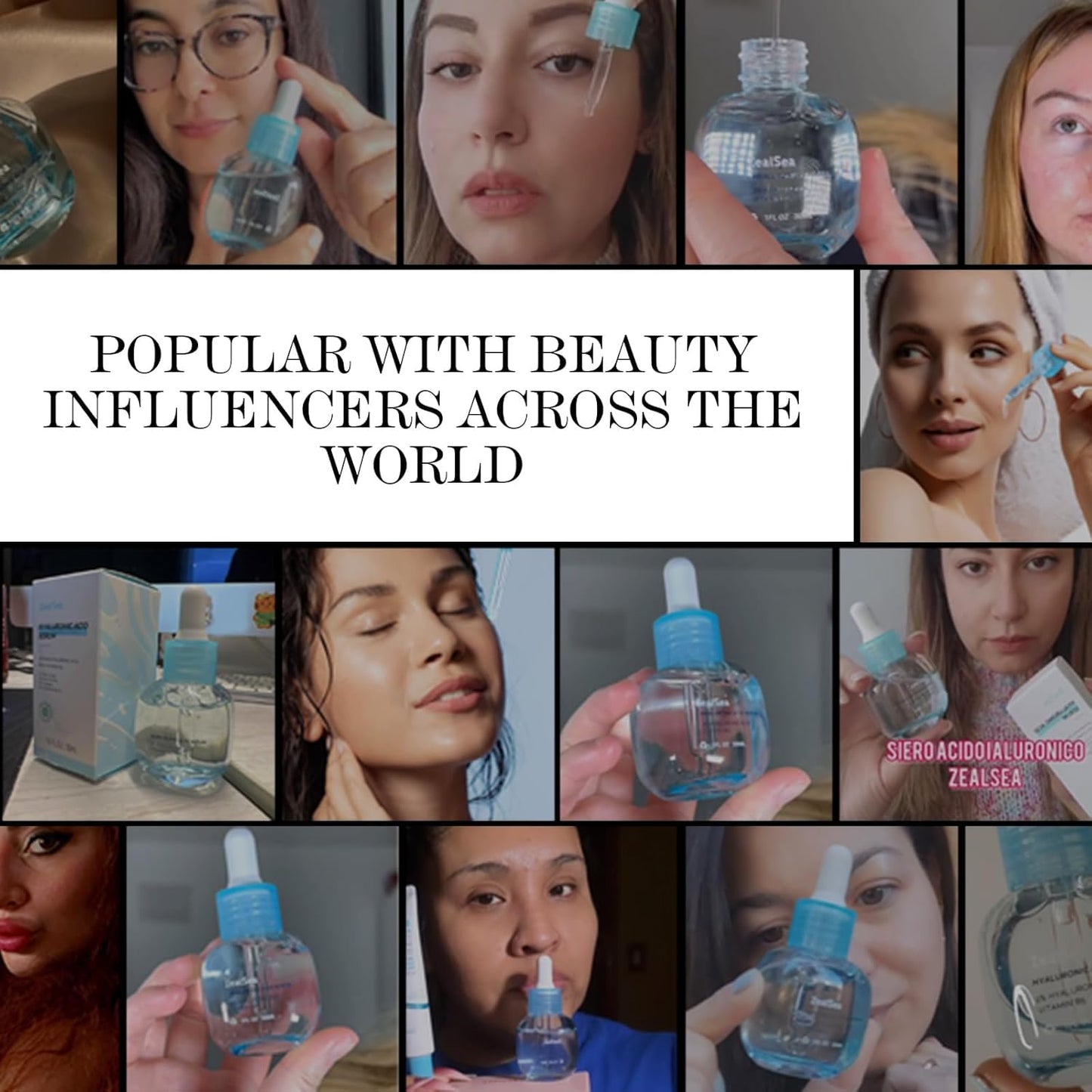 ZealSea Hyaluronic Acid Serum for Face, Hydrating Microneedling Serum, EWG Certified for Sensitive Skin, Vegan Fragrance Free Non-Comedogenic Absorb Quickly, Pure Hyaluronic Acid Anti-Aging 1 Oz*2