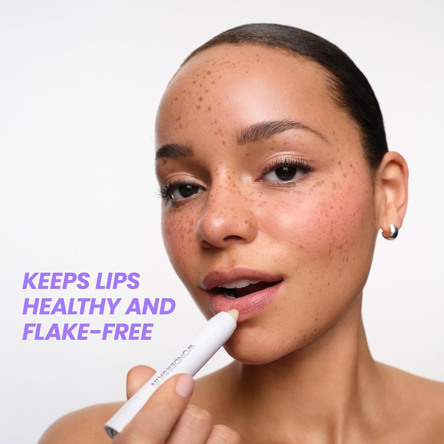 Wonderskin 3-in-1 Lip Scrub Exfoliator & Moisturizer, Lip Exfoliator Scrub, Hydrating Balm for Soft, Nourished, Flake-Free Lips with One-Step Prep, 0.10oz