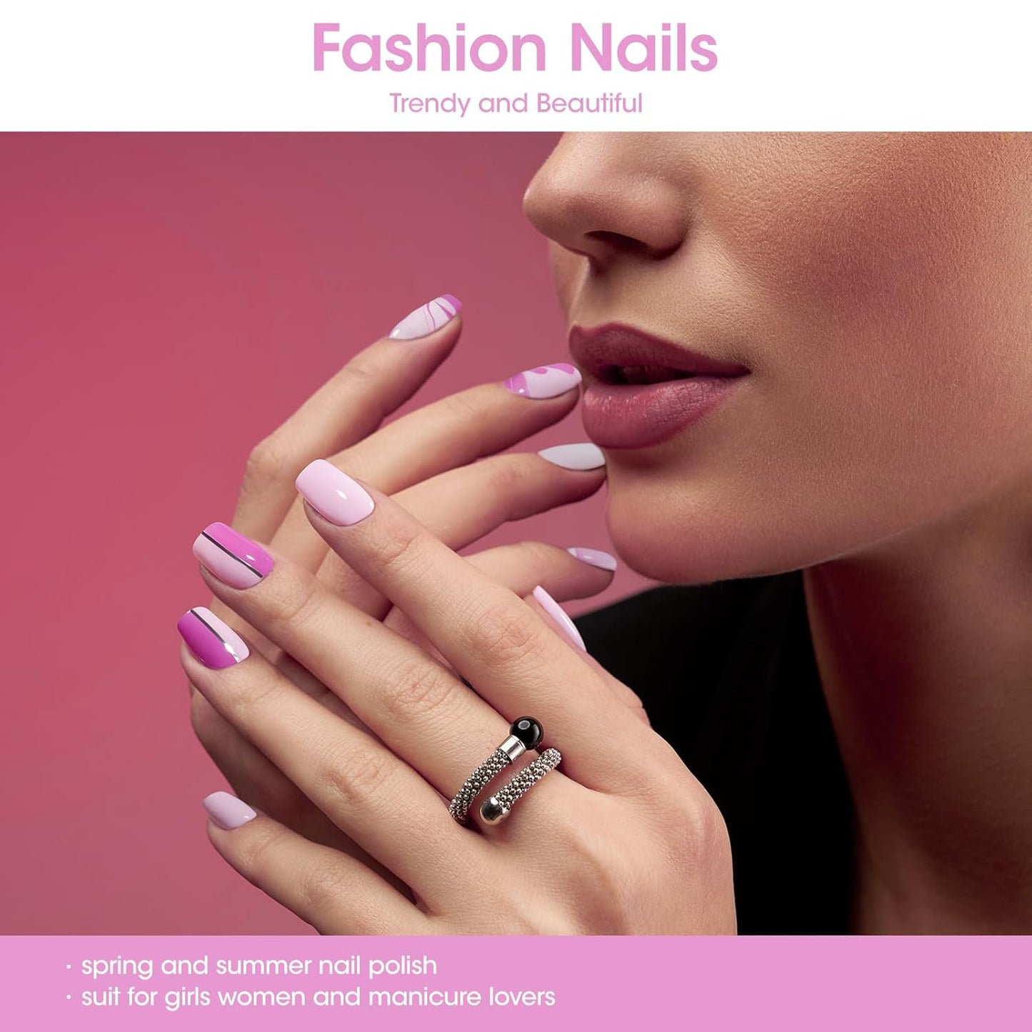 GELLEN Light Purple Nail Polish, Mauve Nail Polish 6 Colors Lavender Purple Set for Girls Women Home Salon Fall Winter, No UV Light Needed, Not UV Gel, Hema Free, Non-toxic