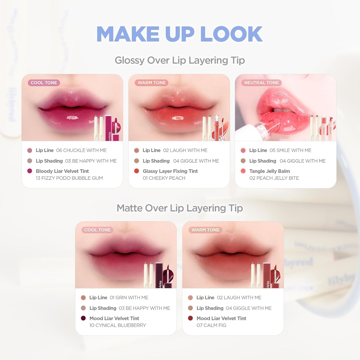 lilybyred Smiley Lip Blending Stick | Korean 3-in-1 Multi-Use Lip Liner, Smooth Creamy Texture, Long-Lasting Matte Finish, Soft Blur Effect, Precision Contour Pencil, 0.028 oz. (04 Giggle with Me)