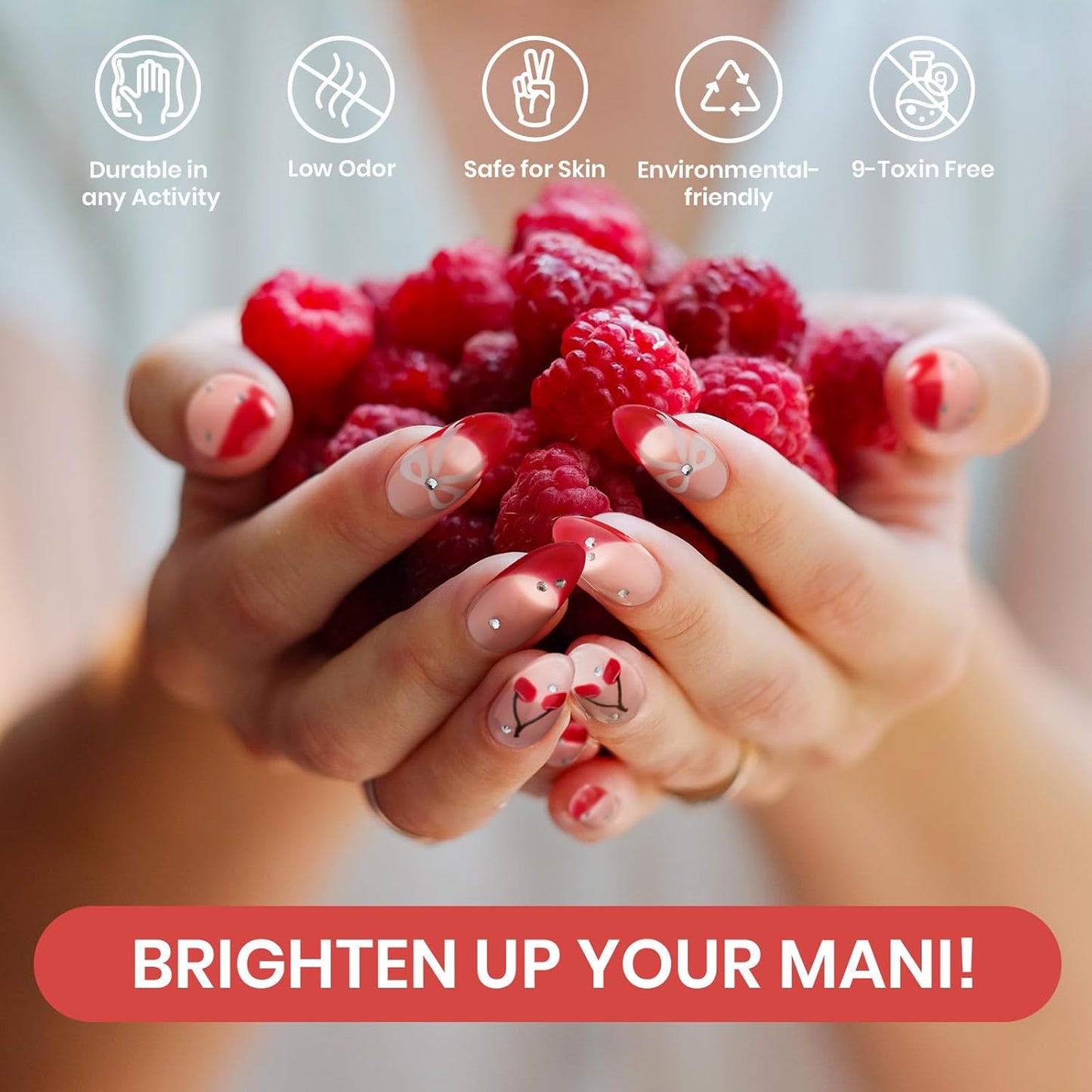 beetles Gel Polish Set - 6 Pcs Burgundy Red Purple Brown Nail Gel Polish Kit for Glamour, Wine Red Brown Lilac Sangria Gel Polish Soak Off UV LED Nail Lamp Fall Winter