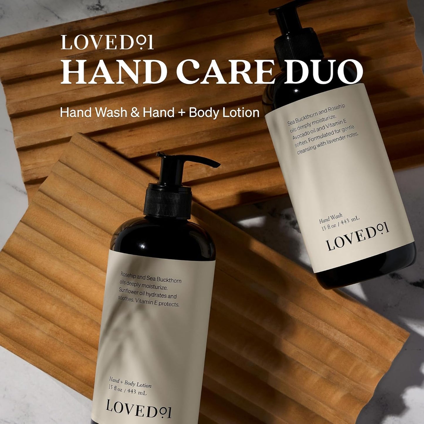 Hand Care Duo, Oprah's Favorite Things, Cleansing & Moisturizing Bundle (15 Oz Hand Wash & 15 Oz Hand & Body Lotion)