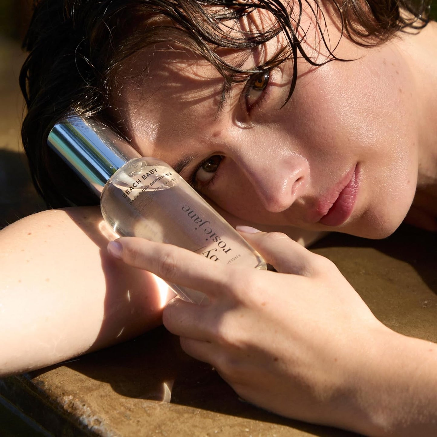 By Rosie Jane Body & Hair Perfume Mist (Beach Baby) - Clean Hair & Body Mist for Women - With Notes of Orange Spritz, Ocean Water & Ylang Ylang (115ml)