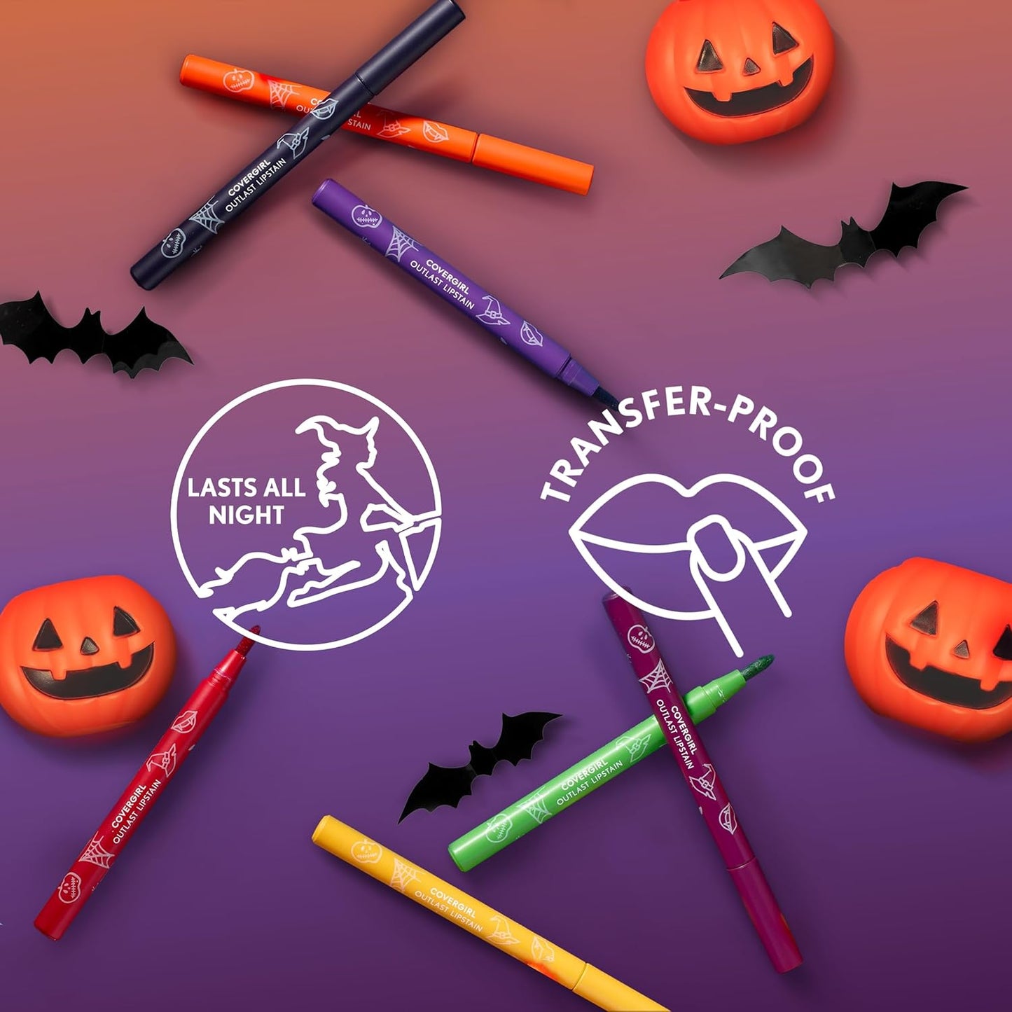 Covergirl Outlast, Extra Witchy, Lipstain Halloween Limited Edition, Transfer-Proof, Non-Drying, Lightweight, Buildable, 0.05oz