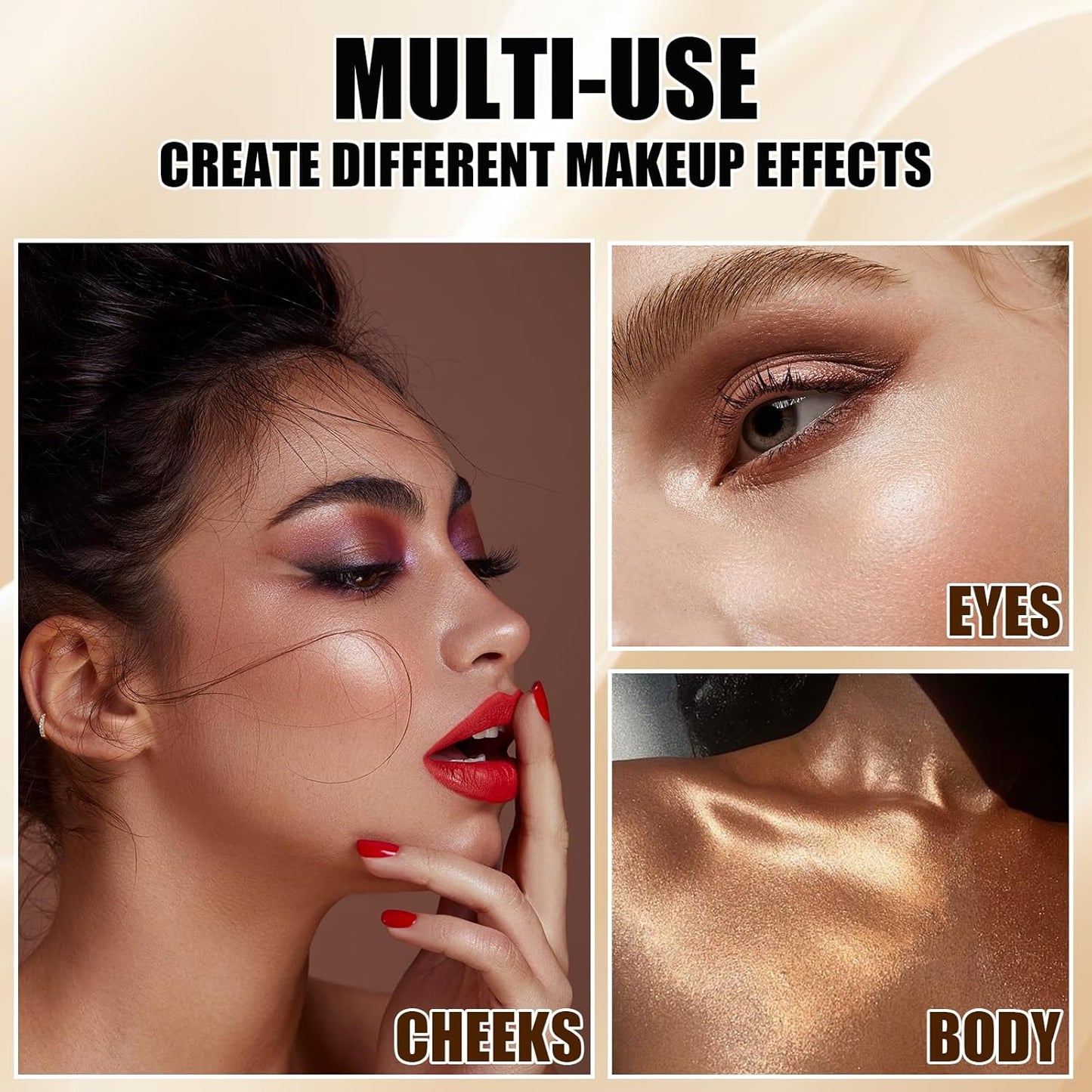 Matte Highlighting Palette,Stereo for Face Retouching, Shadow Highlighting Finish Palette, Natural,Slightly Highlighted Texture Saturation Makeup Contour Face Palette
