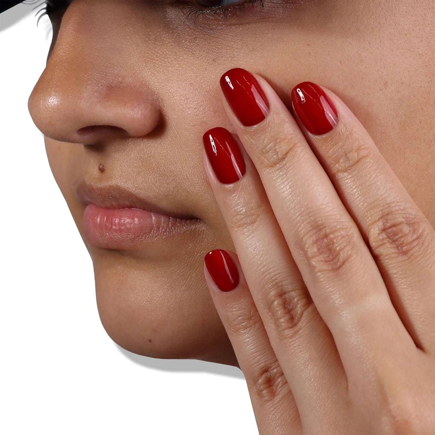 LONDONTOWN lakur Nail Polish - Chip-Resistant, Non-Toxic, Conditions & Hydrates Nails | Glossy Burgundy Red, Mull It Over, .40 fl oz