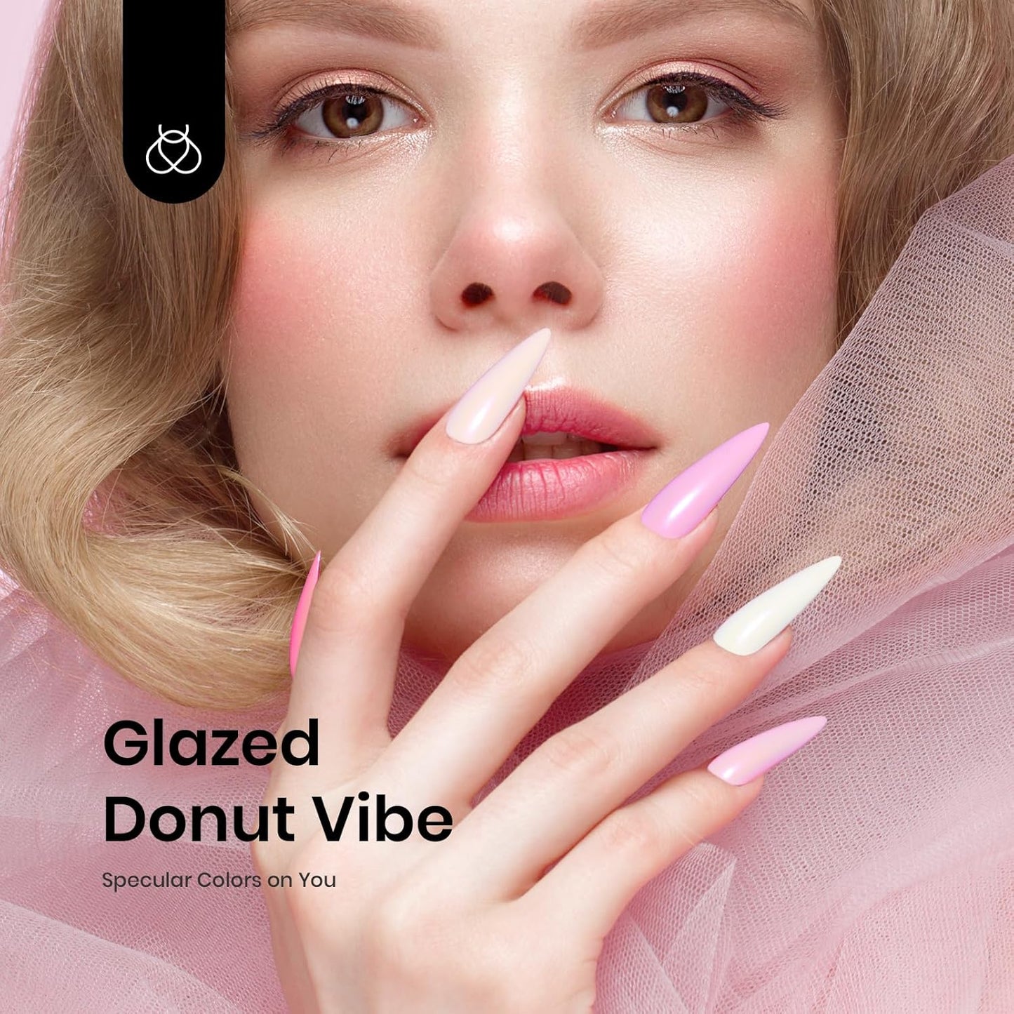 Beetles Chrome Nail Powder 8 Colors Metallic Mirror Effect Chrome Nail Powder with Liquid Latex Tape Kit,White Silver Pigment Iridescent Mermaid Glitter Pink Blue, Gel Polish Decoration Gift for Women