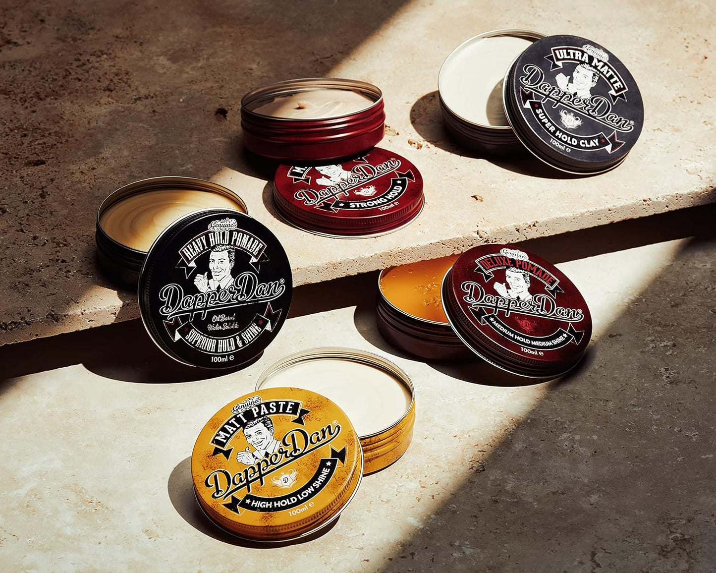 Dapper Dan Matt Paste, High Hold Low Shine Hair Paste for Men, Adds Texture with Flexible Hold for All Styles, Vintage Cologne Fragrance, 1 x 100ml