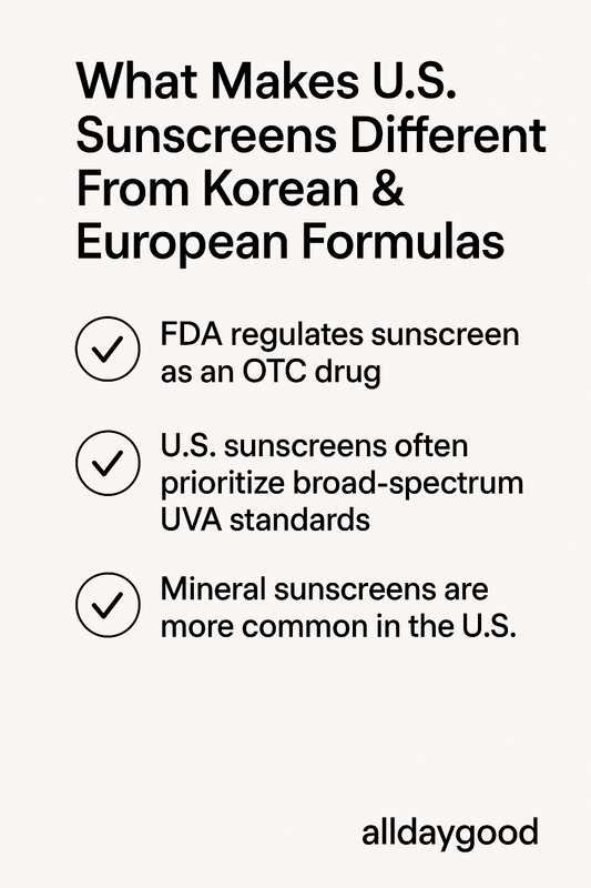 What Makes U.S. Sunscreens Different From Korean & European Formulas