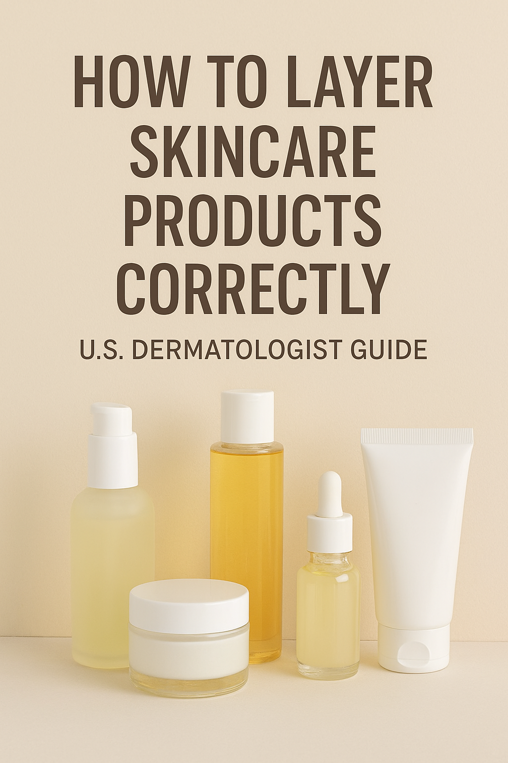 How to Layer Skincare Products Correctly (U.S. Dermatologist Guide)