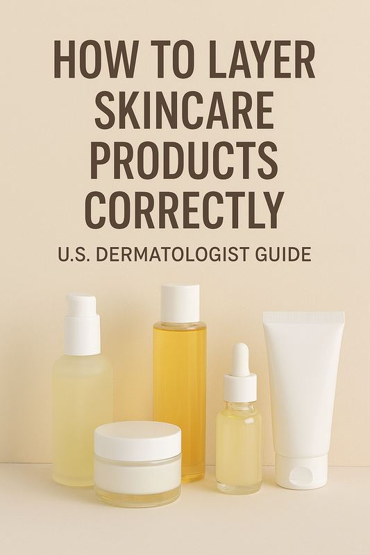 How to Layer Skincare Products Correctly (U.S. Dermatologist Guide)