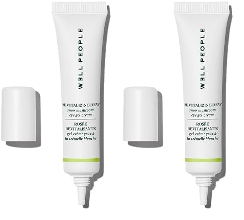 Well People Revitalizing Dew Snow Mushroom Eye Gel-Cream, Gel-based Eye Cream For Moisturizing Undereyes, Targets Fine Lines, Vegan & Cruelty-free (Pack of 2)