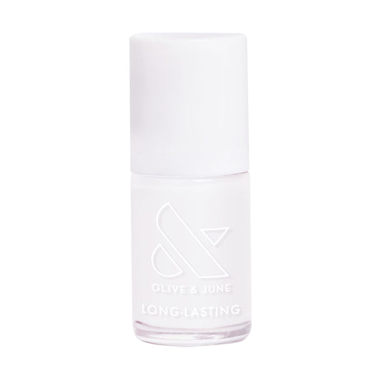 Olive & June Long Lasting Nail Polish | Plump, Gel-Like Finish No Lamp Needed | Lasts up to 10 days | Salon-Quality Color at Home | 15-Free, Vegan & Cruelty-Free Chip-Resistant Shine | HD Crisp White | alldaygood beauty