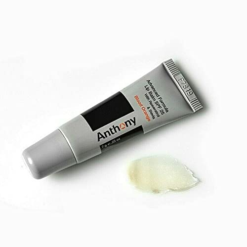 Anthony 25 SPF Lip Balm with Sunscreen for Lips – Contains Green Tea Extract, Shea Butter & Vitamin E – Moisturizing Repair Care Treatment for Chapped & Dry Lips – Blood Orange Flavor