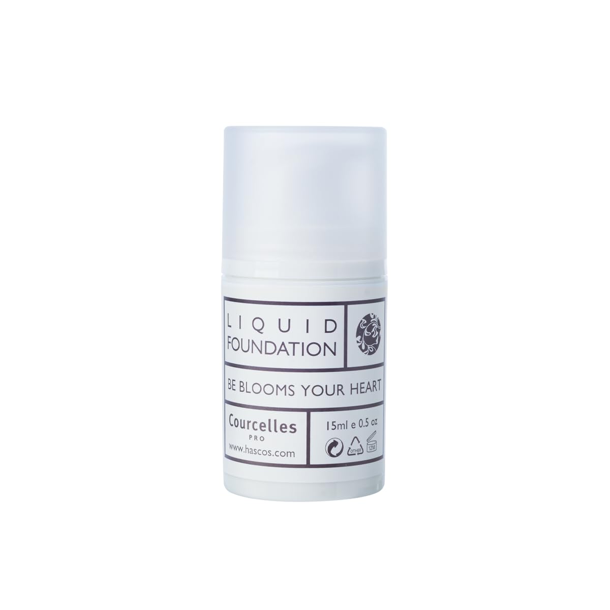 [Courcelles] Liquid Foundation 15ml (0.507oz) [K-Beauty] Made in Korea (NO.130-Yellow Beige)