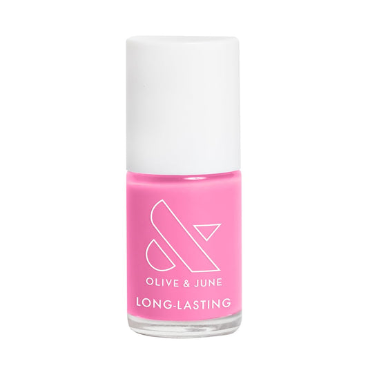 Olive & June Long Lasting Nail Polish | Gel-Like Finish No Lamp Needed | Lasts up to 10 days | Salon-Quality Color at Home | 15-Free Vegan Cruelty-Free Chip-Resistant Shine | Grateful & Kind Pure Pink | alldaygood beauty