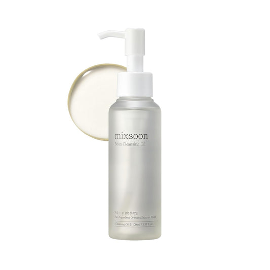 mixsoon Bean Cleansing Oil 3.38 Fl. Oz. / 100ml Lightweight Oil Cleanser Make up Remover for daily skin care routine Korean Glass Skin Care | alldaygood beauty