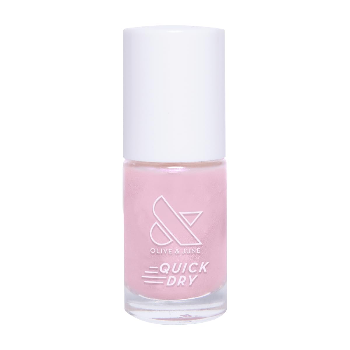 Olive & June Quick Dry Nail Polish | Instant Fast-Drying Smudgeproof Color | 15-free Vegan Cruelty-Free Formula | Lasts up to 5 Days |Salon-Quality Manicure Pedicure at Home |Baroque Pearly Iridescent