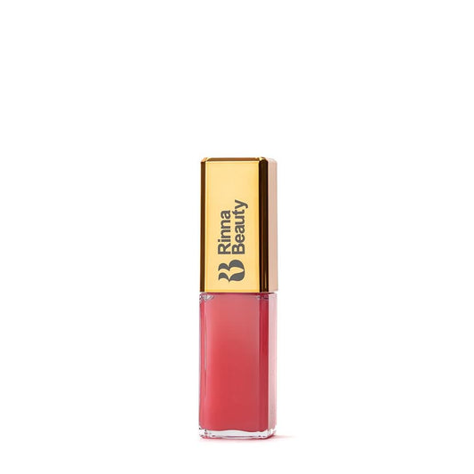 Rinna Beauty Larger Than Life Lip Plumping Oil - Bright Bombshell - Moisturizes & Hydrates Lips - Natural Plumping Over Time - Vegan, Cruelty-Free, & Paraben-Free 0.3 Fl Oz | alldaygood beauty