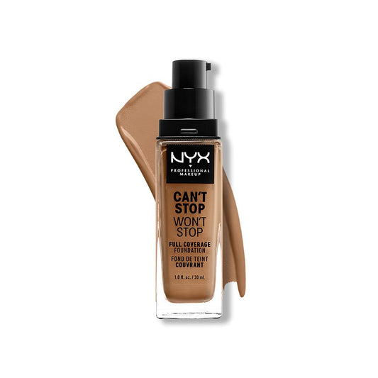 NYX PROFESSIONAL MAKEUP Can't Stop Won't Stop Foundation, 24h Full Coverage Matte Finish - Neutral Tan