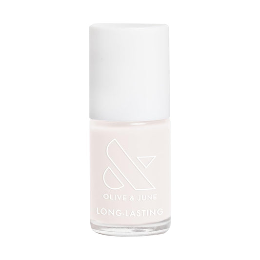 Olive & June Long Lasting Nail Polish | Plump, Gel-Like Finish No Lamp Needed | Lasts up to 10 days | Salon-Quality Color at Home | 15-Free, Vegan & Cruelty-Free Chip-Resistant Shine | BEB Sheer White | alldaygood beauty