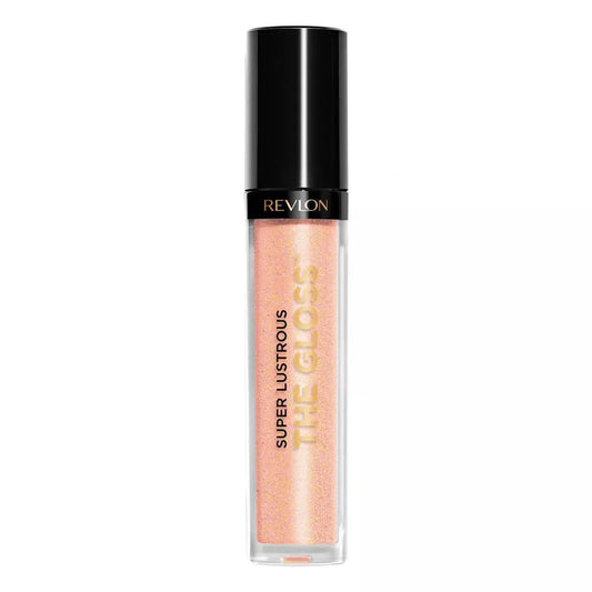 Revlon Super Lustrous Lip Gloss, Non-Sticky, Hydrating, High Shine Finish, 255 Sandstorm, 0.13 oz | alldaygood beauty