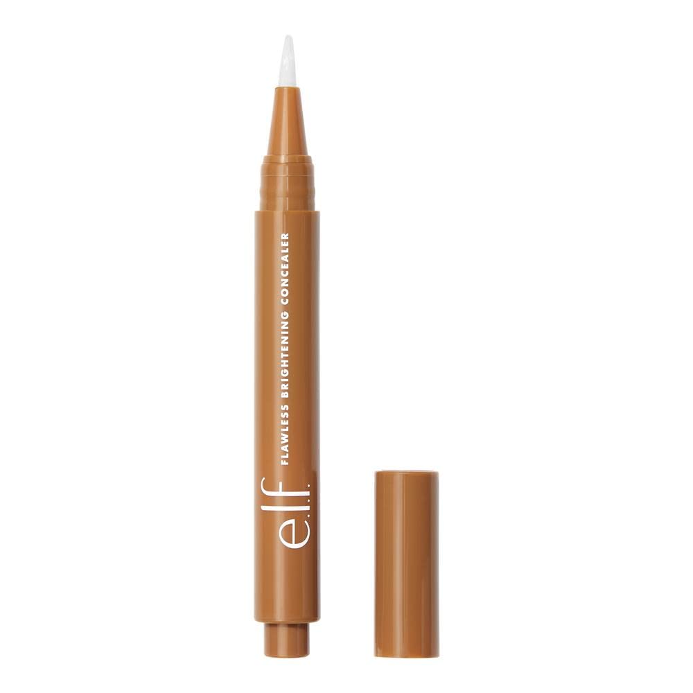 e.l.f. Flawless Brightening Concealer, Illuminating & Highlighting Face Makeup, Conceals Dark Under Eye Circles, Deep 58 N, 0.07 Fl Oz