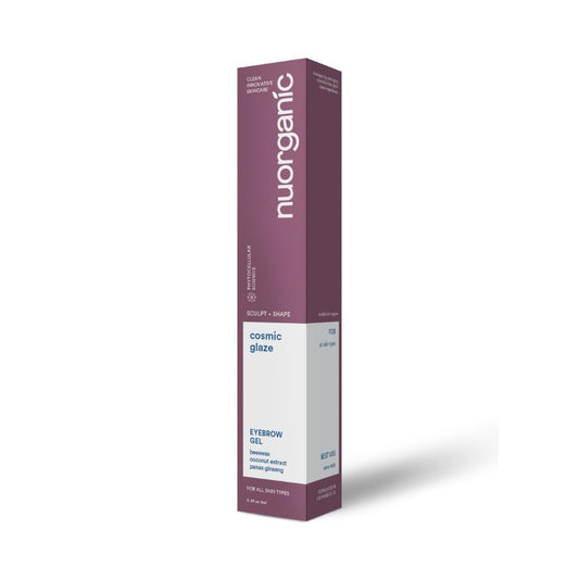 Nuorganic Brow Gel Clear - 6ml Natural Eyebrow Gel Clear, for Brow Growth | Vegan & Cruelty-Free Eyebrow Gel, Infused with Beeswax and Coconut Extract for Sculpting and Nourishing Brows
