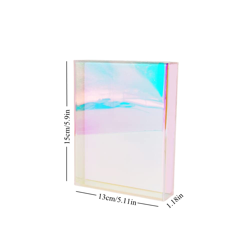 Grafting False Eyelash Acrylic Extension Pallet Organizer, Eyelash Extension Glue Tweezers Plate Makeup Palette, Dustproof Storage Box Display Training Tools Salon (Dazzling L with cover)