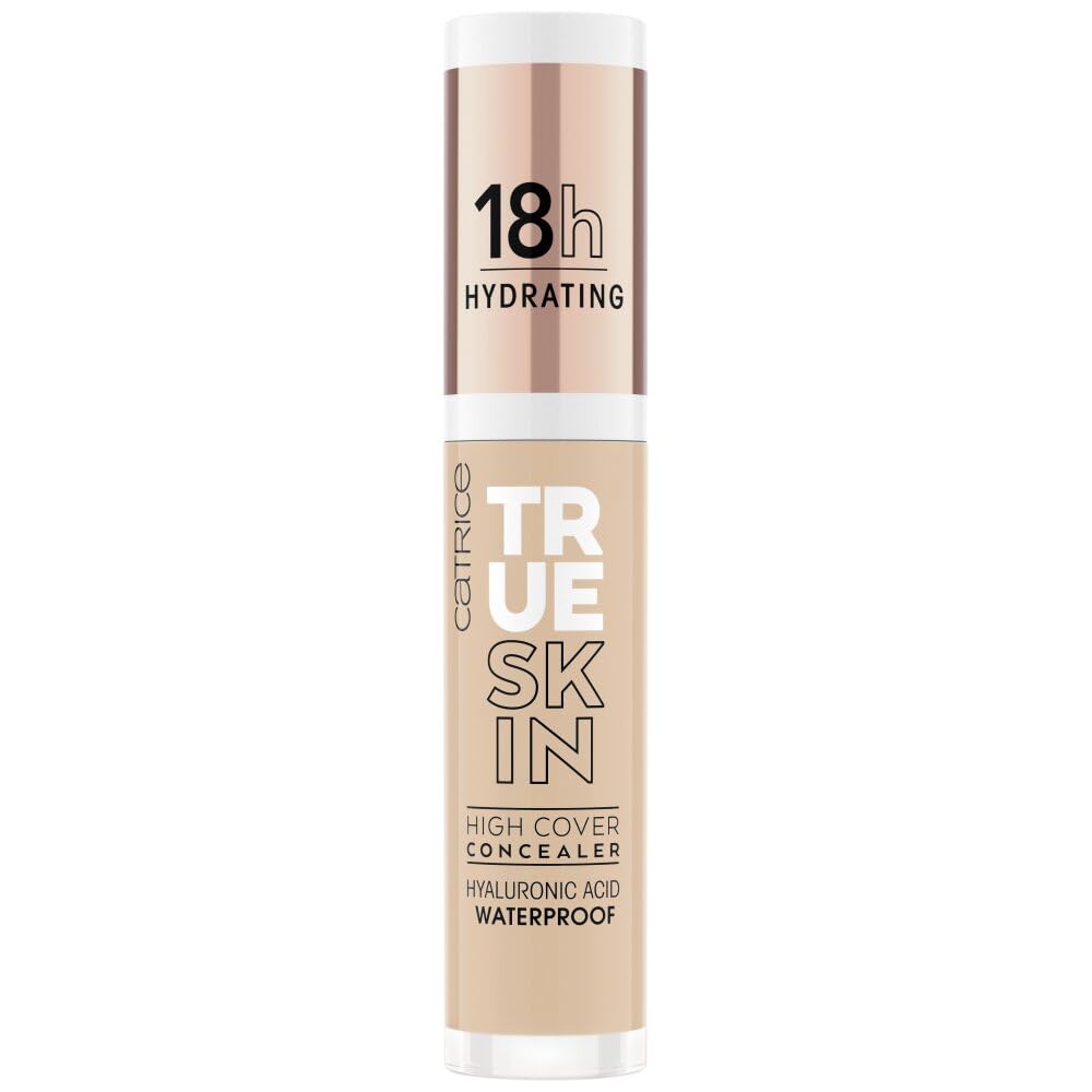 Catrice | True Skin High Cover Concealer (020 | Warm Beige) | Waterproof & Lightweight for Soft Matte Look | With Hyaluronic Acid & Lasts Up to 18 Hours | Vegan, Cruelty Free