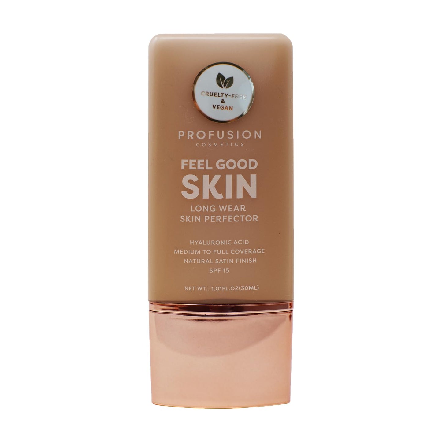 Profusion Cosmetics Lightweight Liquid Foundation for a Flawless and Elegant Radiance, Breathable Makeup for Improves Uneven Skin Tone, Cruelty-Free - Tan 5