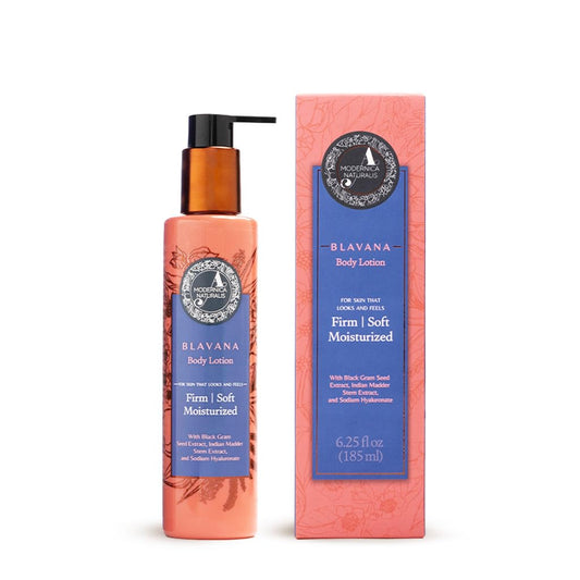 A. Modernica Blavana Body Lotion | Ayurvedic-Based Moisturizer for Dry, Aging Skin | Enriched with Black Gram, Manjistha, Almond Oil & Sesame Seed Oil | Lightweight & Fast-Absorbing | 6.25 fl oz | alldaygood beauty