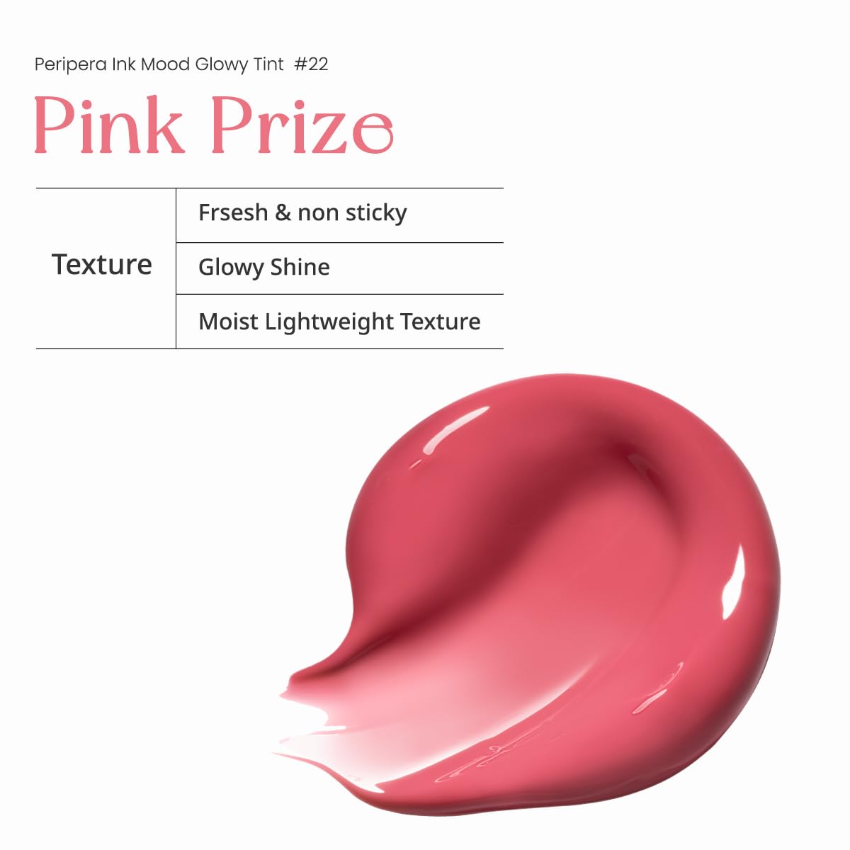 Peripera Ink Mood Glowy Tint (022 PINK PRIZE (LUCKY LOTTERY) (NEW))