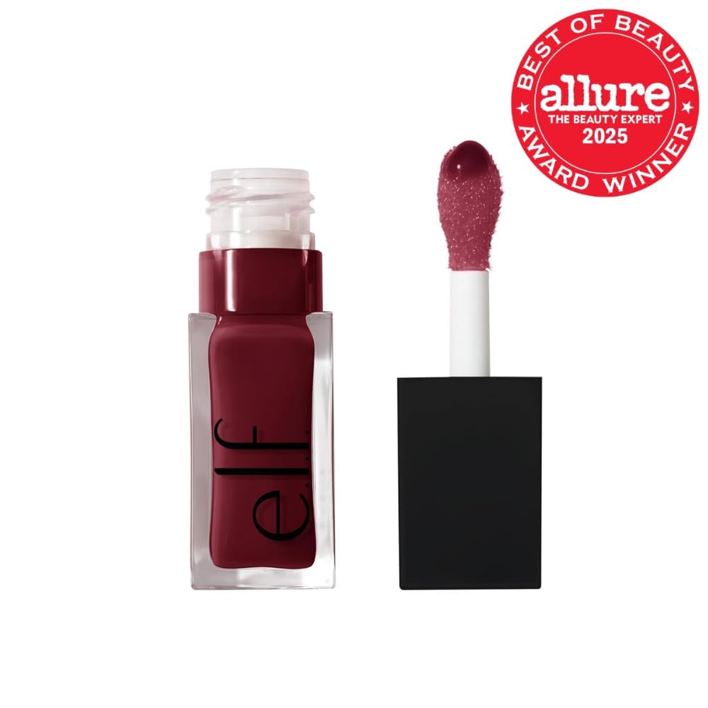 e.l.f. Glow Reviver Lip Oil, Nourishing Tinted Lip Oil For A High-shine Finish, Infused With Jojoba Oil, Vegan & Cruelty-free, Jam Session