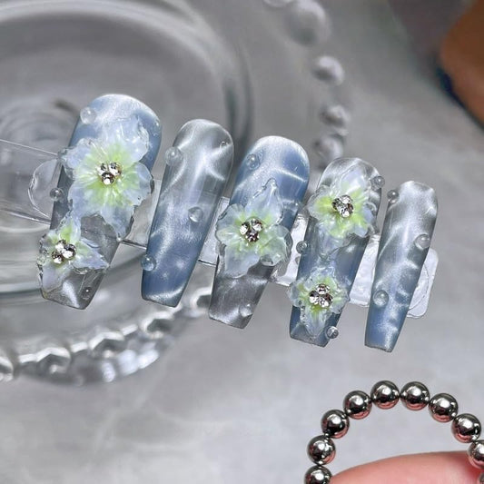 10Pcs Round Cat Eye Magnet Beads for Nails – Strong Magnetic Beads for Cat Eye Gel Polish, Water Ripple Nail Art Tool Set | alldaygood beauty