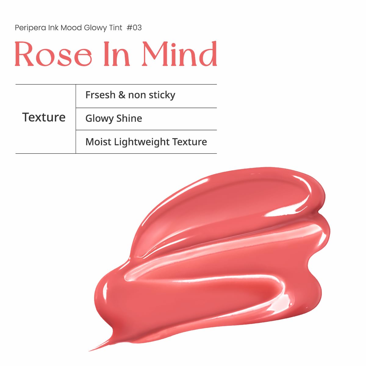 Peripera Ink Mood Glowy Tint (03 ROSE IN MIND (NEW))