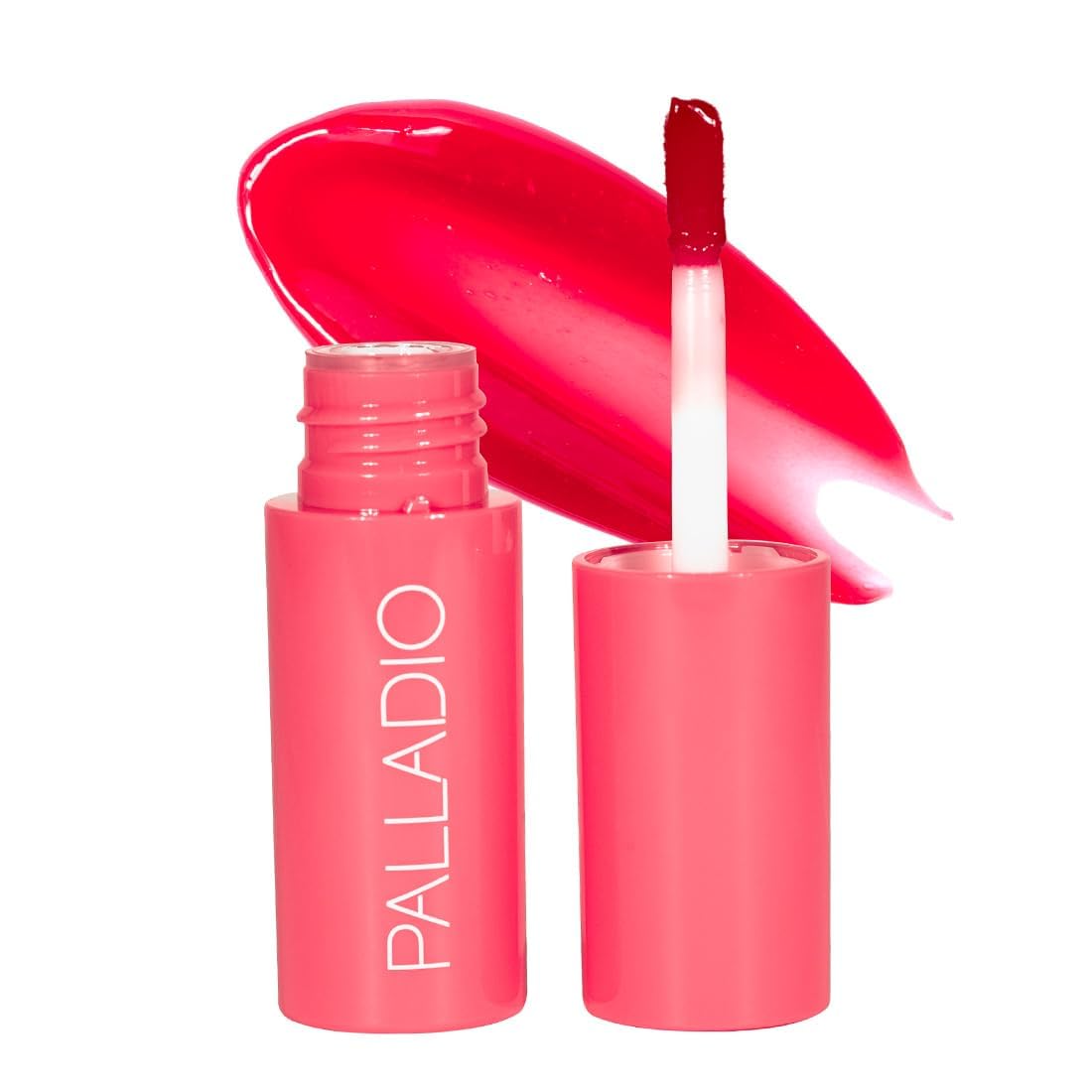 Palladio Jelly Tint, Liquid Stain for Cheeks & Lips, Vivid Color Lip Stain, Lightweight Non-Sticky and Transfer-proof, Natural Finish Makeup, Strawberry Sugar
