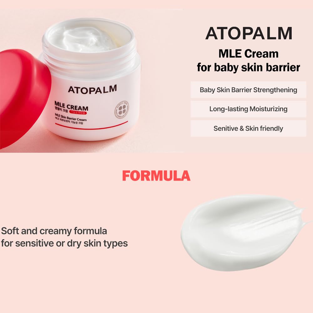 ATOPALM | MLE Eczema Cream | Premium Baby Lotion Newborn | Baby Face and Body Moisturizer for Skin Barrier | Moisturizing Facial Cream for Itchiness & Redness | Korean Skincare | 2.2 fl oz (65ml)
