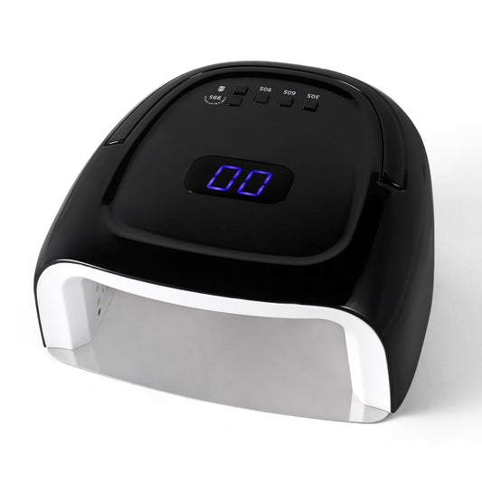 60W Rechargeable LED Nail Lamp, Cordless Gel Lamp with Portable Handle & 42pcs Lamp Beads, Automatic Sensor UV LED Nail Dryer, 4 Timers Professional UV Light for Gel Nails | alldaygood beauty